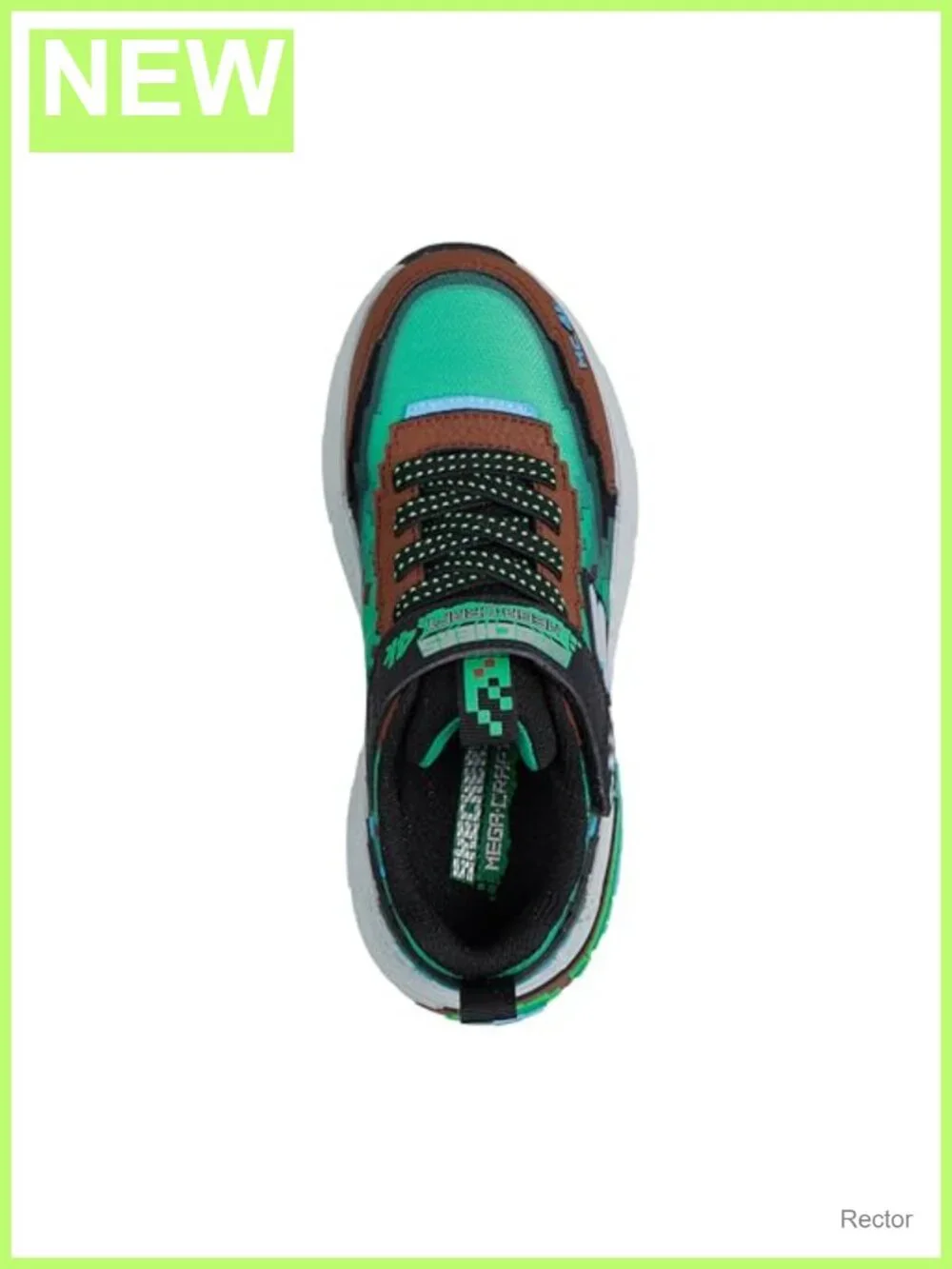 Boys Mega-Craft 4K Sneakers Pixel Print Adaptive Closure Athletic Shoes